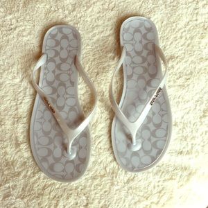 {COACH} flip flops. Authentic!